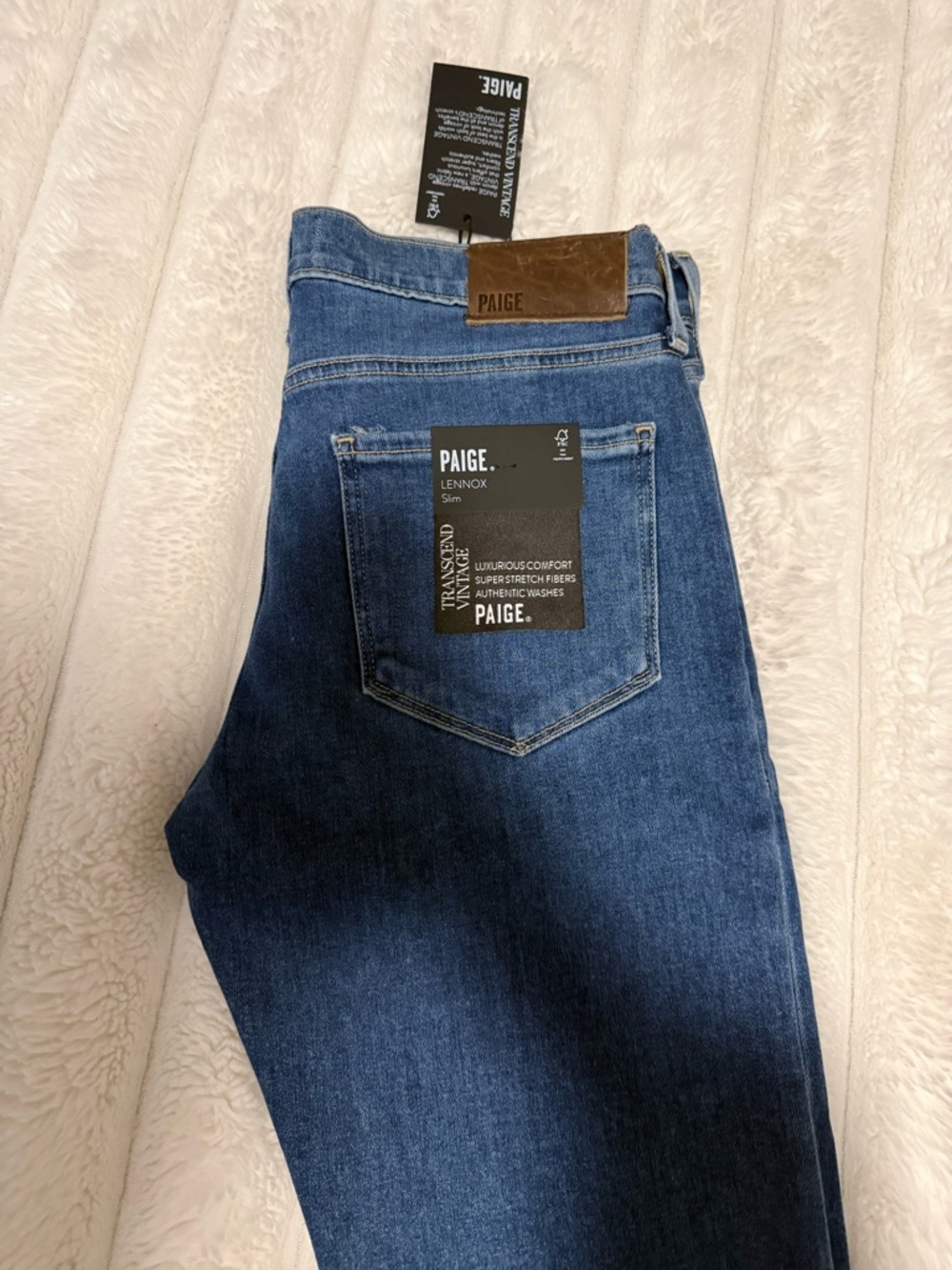 PAIGE Lennox Slim Jeans in Medium Blue Wash